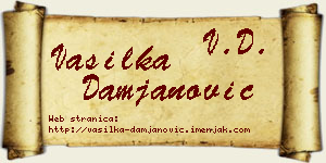 Vasilka Damjanović vizit kartica